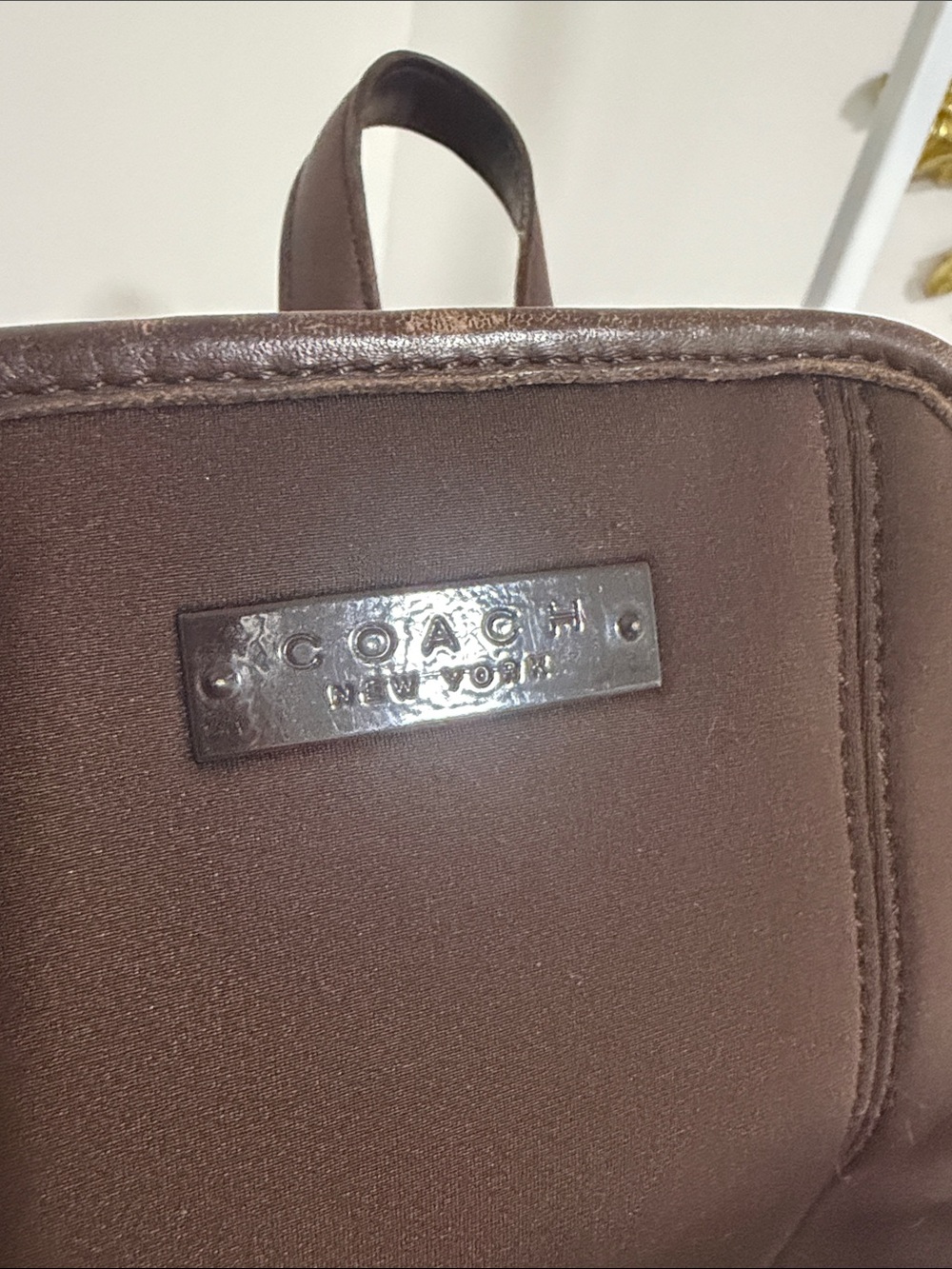 Coach Vintage 6215 Brown Mini Backpack with Leather Trim - Picture 11 of 13
